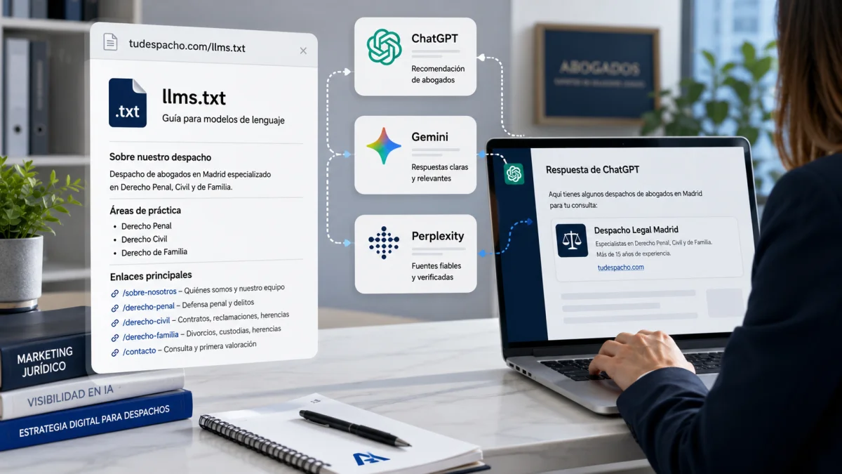 l archivo llms.txt para despachos de abogados