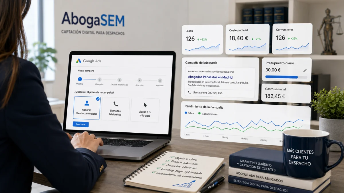 Primera campaña de Google Ads del despacho