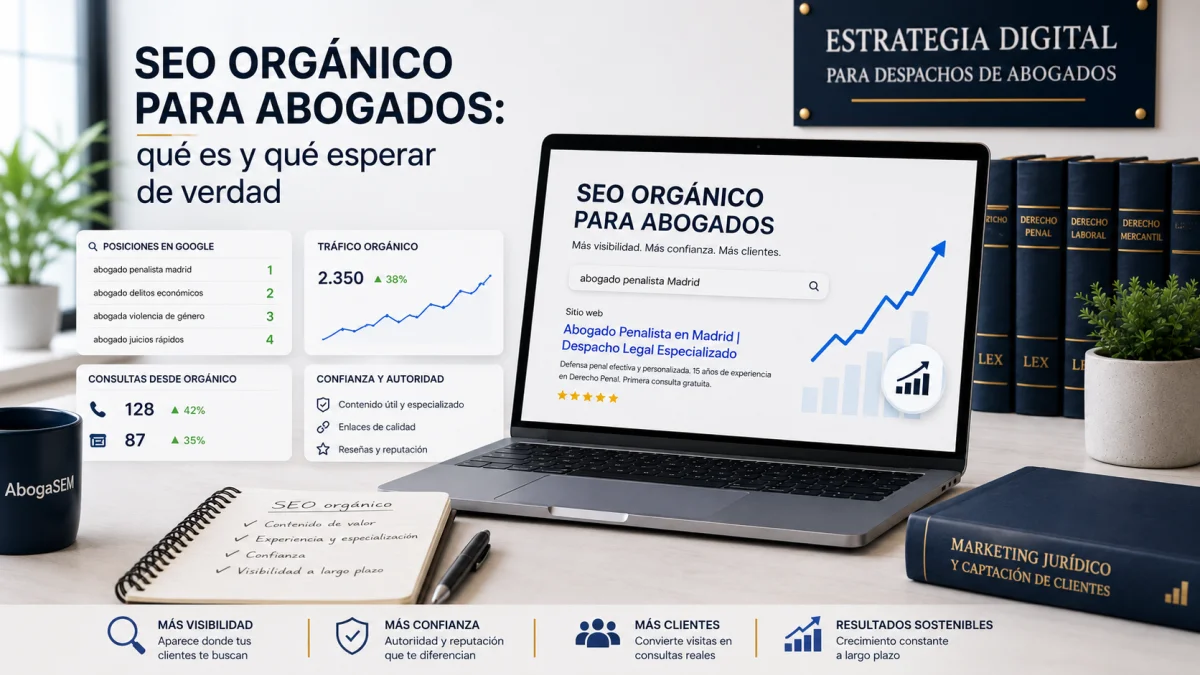 SEO orgánico para despachos de abogados